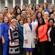 Speaker Nancy Pelosi (D-CA) (C front row) poses for photographs with all of her fellow House Democratic women in front of the U.S. Capitol January 04, 2019 in Washington, DC. The 116th Congress has the biggest number of female members ever while the number of Democratic women in the House has grown from 16 to 89 since 1989.